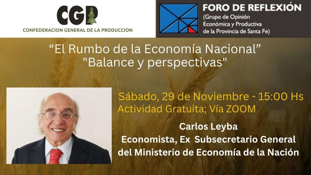 Imperdible 👇 
La Confederación General de la Producción y el Foro de Reflexión, le invita a una reunión de Zoom.

Tema: El Rumbo de la Economía Nacional.

Hora: 29 de nov 2025 15:00

Zoom
us06web.zoom.us/j/83669591028?…

ID de reunión: 836 6959 1028
Código de acceso: 211963