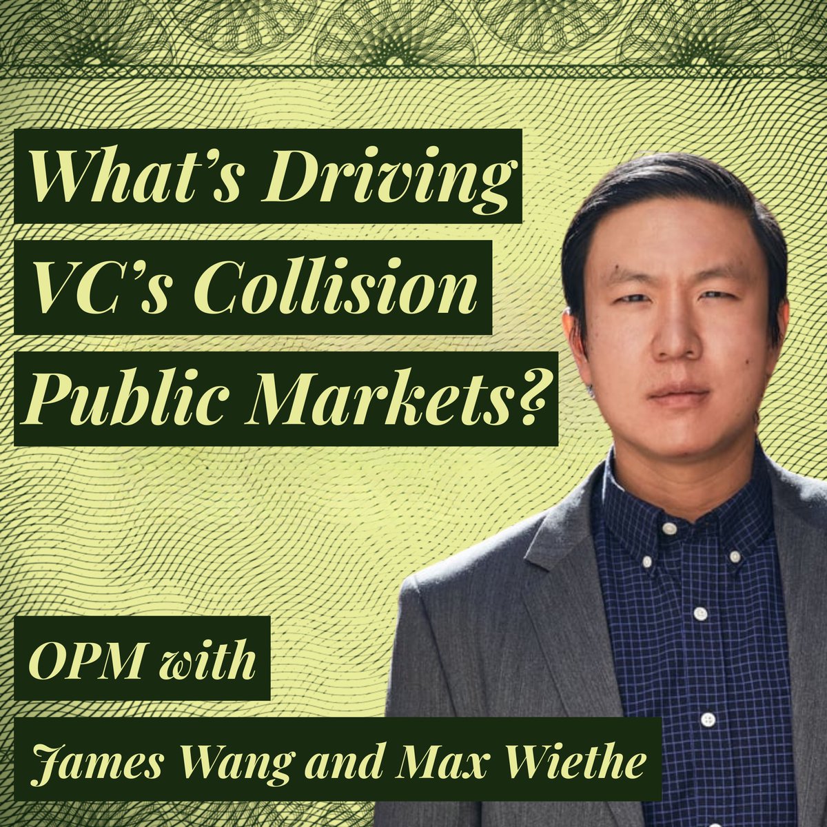 OUT NOW <a href="/opmpod/">opmpod</a> with <a href="/AJamesWang/">James Wang</a> on all things happening in VC right now.

-The RIAification of VC firms
-The dry powder bubble
-VC performance metrics you shouldn't trust
-and more...

YouTube bit.ly/3M8otns
Apple bit.ly/3XPpJhV
Spotify bit.ly/4adIhzJ