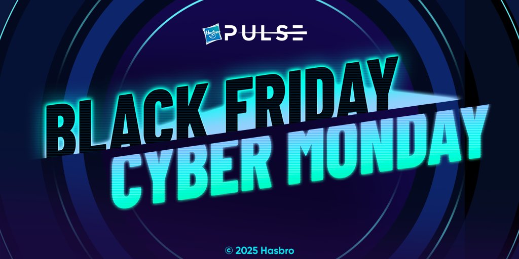 HasbroPulse's tweet image. #BFCM has landed on #HasbroPulse!

Shop now 🔗go.hasb.ro/BFCM-X

Score major savings on select in-stock collectibles. Perfect for leveling up your shelf, completing a collection, or finally grabbing that figure you’ve had your eye on.

Sale runs Nov 26 through Dec 2.