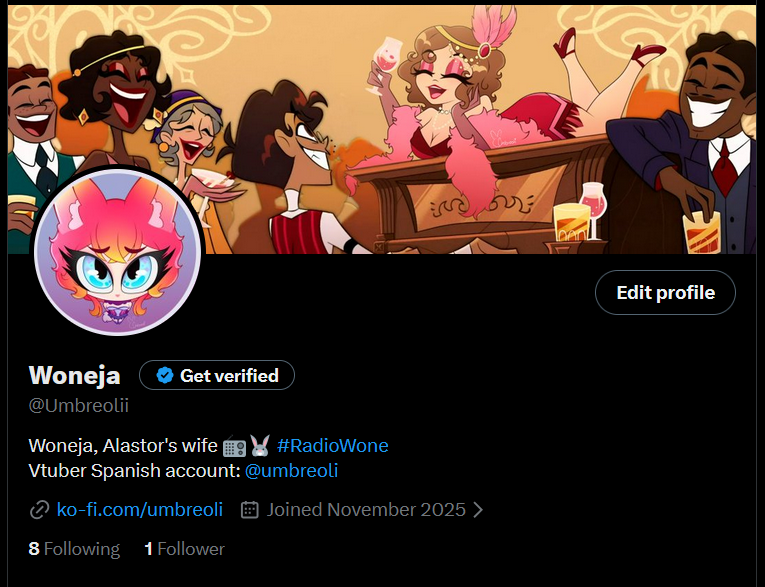 Hice una cuenta en ingles que dedicare solo a mi arte y comisiones de #HazbinHotel  
Agradecería mucho que me apoyen por haya! 

˗ˏˋ ♡  <a href="/Umbreolii/">Woneja</a>  ♡ ˎˊ˗