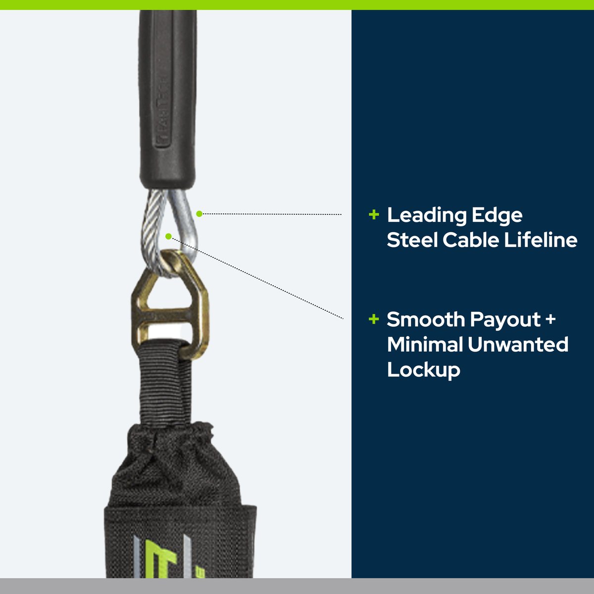 FallTechSafety's tweet image. Meet the FT-R Class 2 SRL—built for reliable protection at height. 
Available in 20, 30 &amp;amp; 60 ft, supporting up to 420 lbs with a compact shock pack and lightweight, durable housing. Anchor above, at, or 5 ft below your D-ring.
Learn more: falltech.com/ft-r #FallProtection