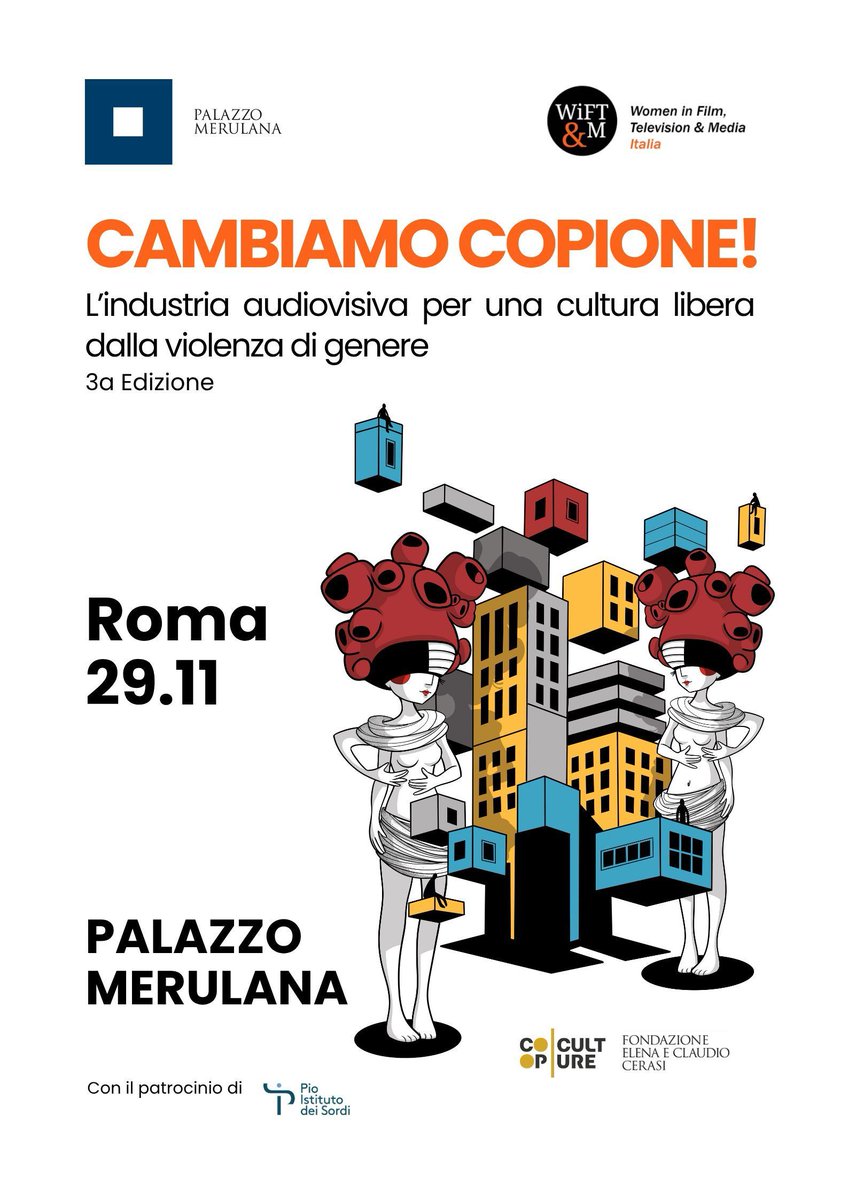The annual WIFTMI event in Rome returns, supporting the International Day for the Elimination of Violence against Women. The event is free to attend with prior reservation, while seats last. buff.ly/mprADwb
Discover the program here: buff.ly/kpoca8s
