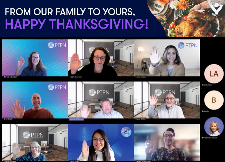 PTPNInc's tweet image. 🦃 Happy Thanksgiving from all of us at PTPN!
We’re thankful for our amazing members and colleagues who make everything possible. Wishing you a joyful holiday filled with gratitude and good company! 🍂 #Thanksgiving #PTPN