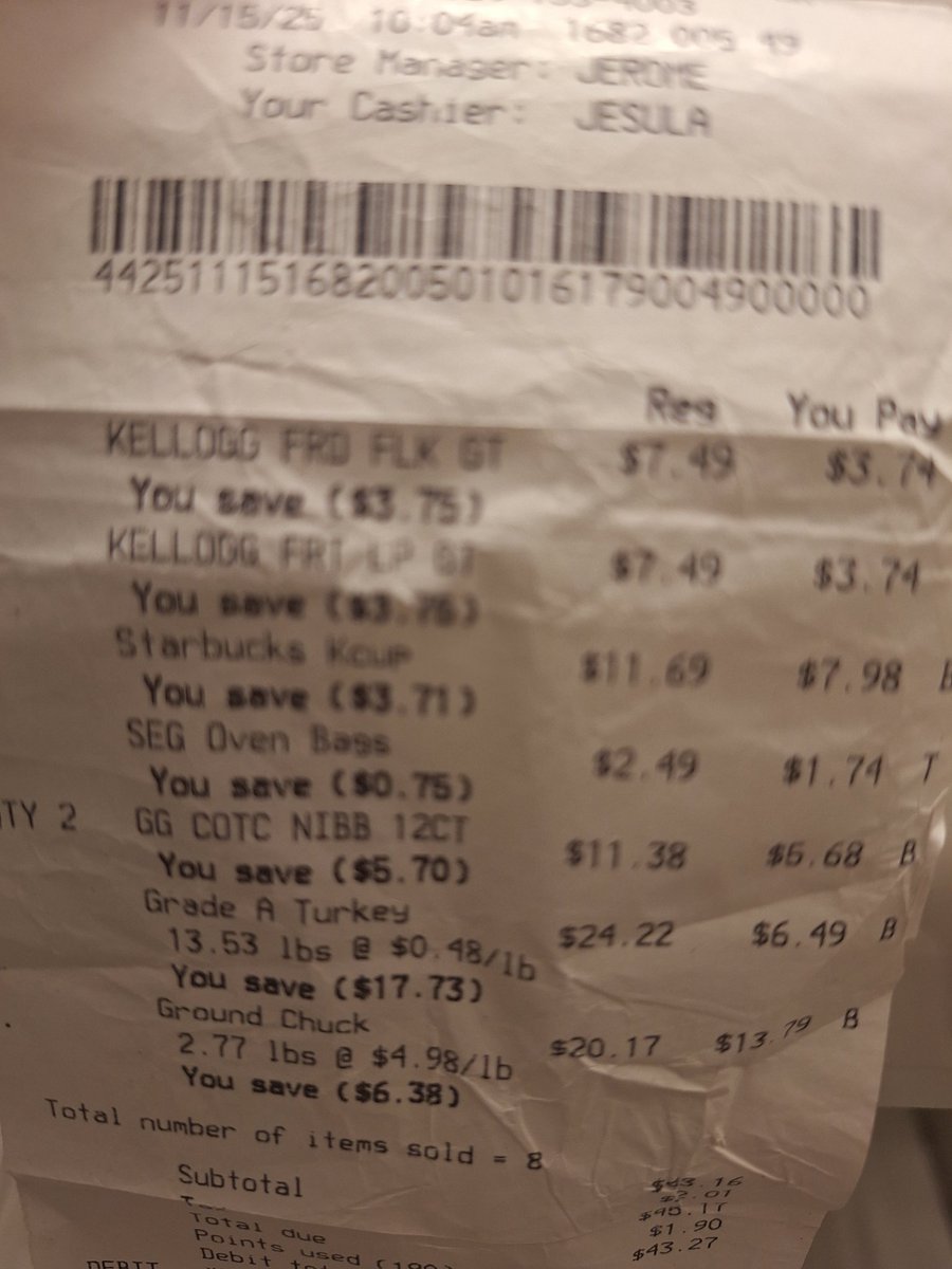 realRyanCook76's tweet image. Good Deal on Turkey
$6.49