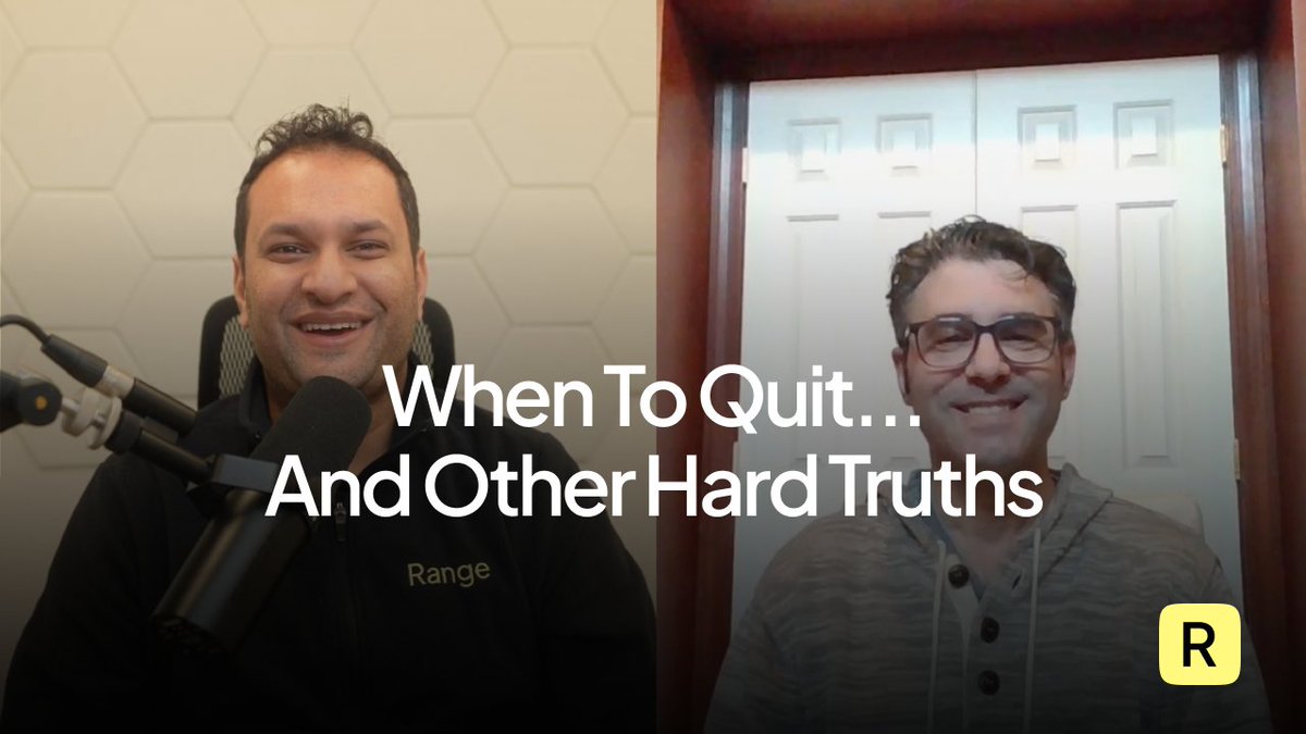 In episode #2, Fahad and I covered a bunch of topics that are practical for building a company.

🧐 When to quit.

🔨 Building in boring markets (or not).

🧰 Building in big TAM (or not).

❤️‍🔥 Firing a CEO/Founder.

🤑 Cash versus Equity in compensation.

Links below!