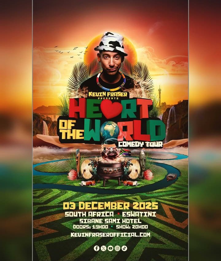 umhlangaswz's tweet image. ONE NIGHT ONLY!! 🥳🤩
Fresh from his tour of Canada, Australia, Zambia, Botwana and Zimbabwe, Kevin Fraser brings Eswatini a taste of world-class comedy!! 
🗓️ 03 December 2025
📍 Sibane Sami Hotel
#bestmedicine #laughter
#tinitwitter #TiniX