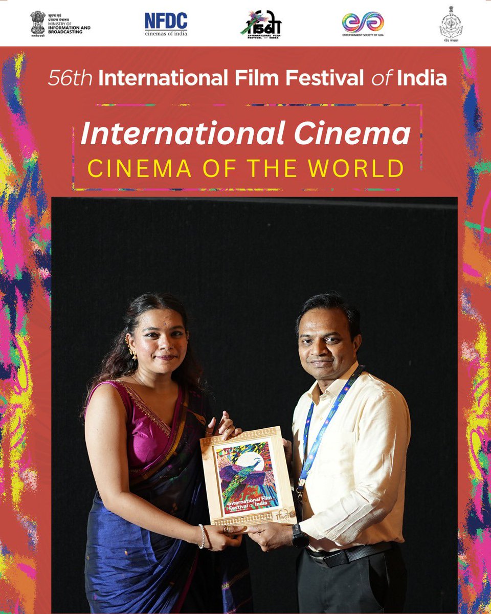 PIBAgartala's tweet image. #InternationalFilmFestivalOfIndia: উত্তেরা সিং পরিচালিত #PINCH-এর এশিয়া প্রিমিয়ারের প্রদর্শনী থেকে কিছু ঝলক শেয়ার করা হলো, যা ৫৬তম #IFFI-র &quot;সিনেমা অফ দ্য ওয়ার্ল্ড&apos;&apos; বিভাগে প্রদর্শিত হয়েছে।
#WAVESBazaar
#IFFIGoa #IFFI #IFF56
#56IFFI #IFFI2025 @IFFIGoa
@PIB_India @MIB_India