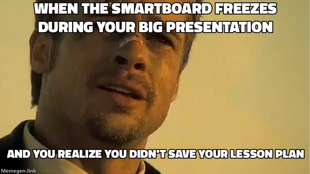 teachtappy's tweet image. Tech fails are the bane of every teacher&apos;s existence! 🤖 Anyone else have a love-hate relationship with classroom technology? At least we can always count on the whiteboard and markers to save the day! 🤦‍♀️ #TeacherLife #ClassroomTech #FallSemester