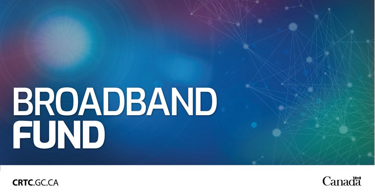 CRTCeng's tweet image. New Broadband Fund projects have been announced! These are the final projects to receive funding through the CRTC’s most recent selection process.

Read about the projects: canada.ca/en/radio-telev…