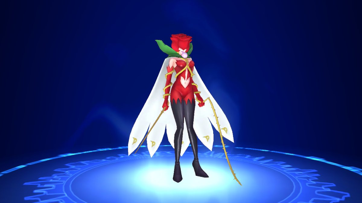 TheVortex794's tweet image. Rosemon from Digimon Story Cyber Sleuth.