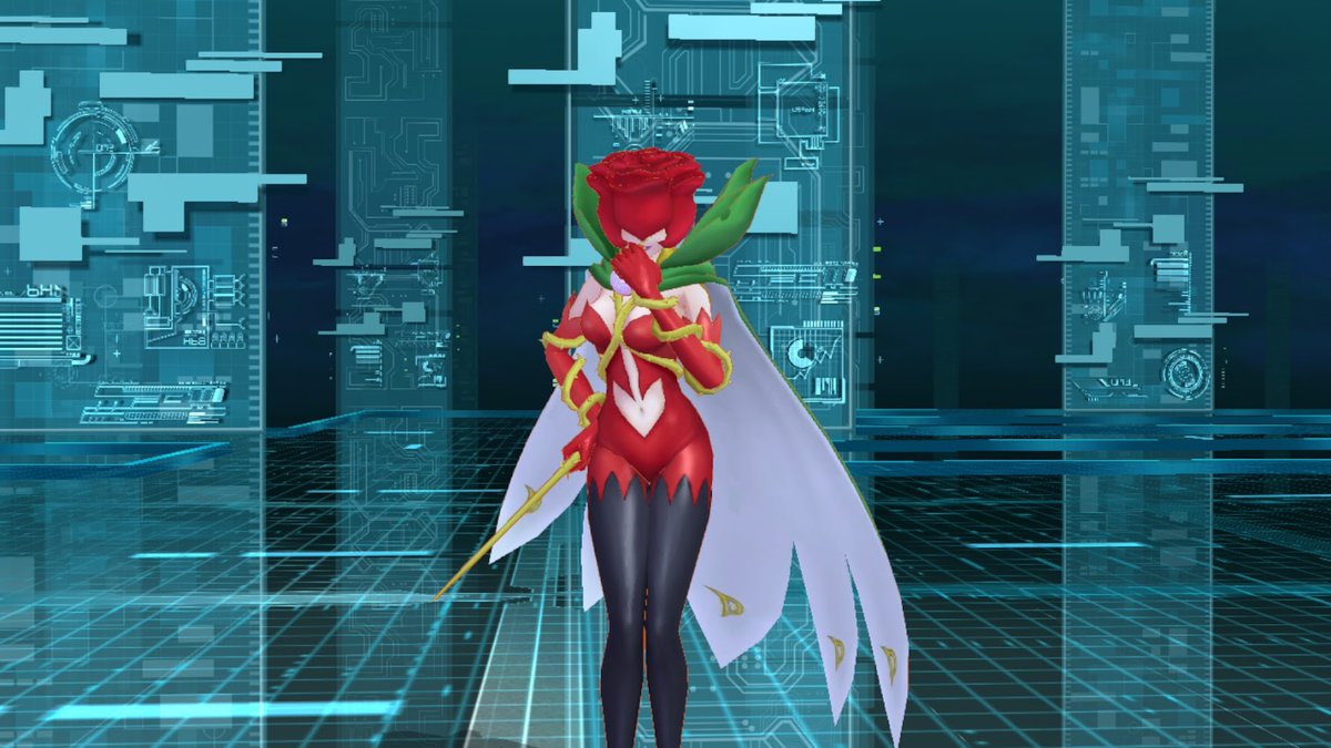 TheVortex794's tweet image. Rosemon from Digimon Story Cyber Sleuth.