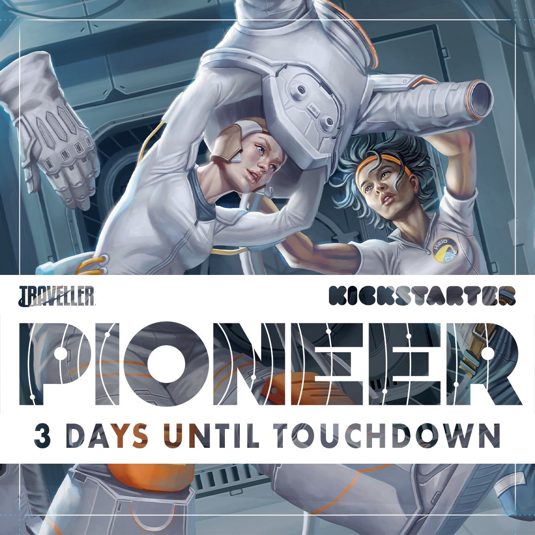 MongoosePub's tweet image. Without self-sealing hulls, anti-grav tech or fusion reactors, the smallest air leak suddenly becomes a major event.

Pioneer, the RPG of space exploration in the very near future, has its Kickstarter project end this Saturday!

kickstarter.com/projects/mongo…

#ttrpg #TravellerRPG