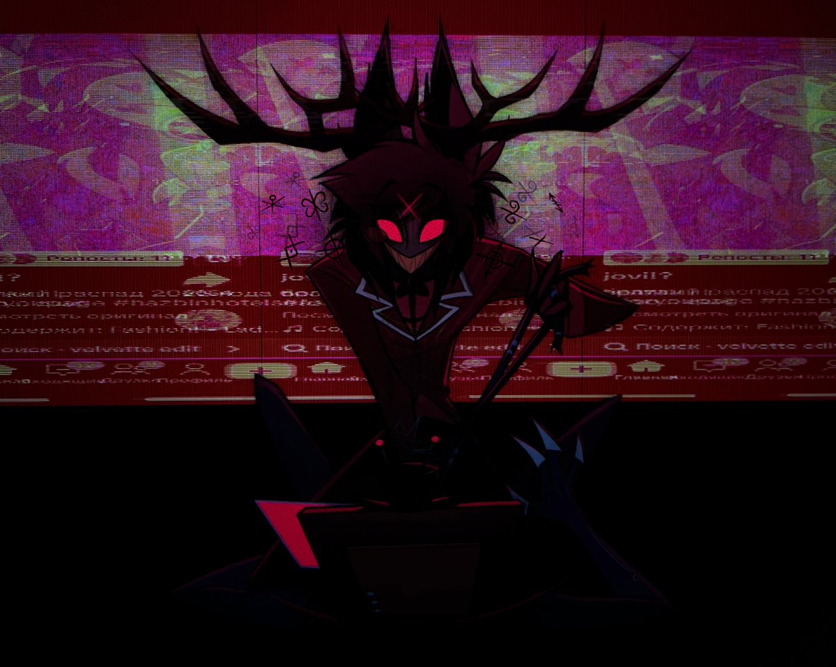 Okay, I still left this background and added some details, it turned out quite atmospheric 🎙️📺
#hazbinhotelseason2 #Alastor #Vox #radiostatic