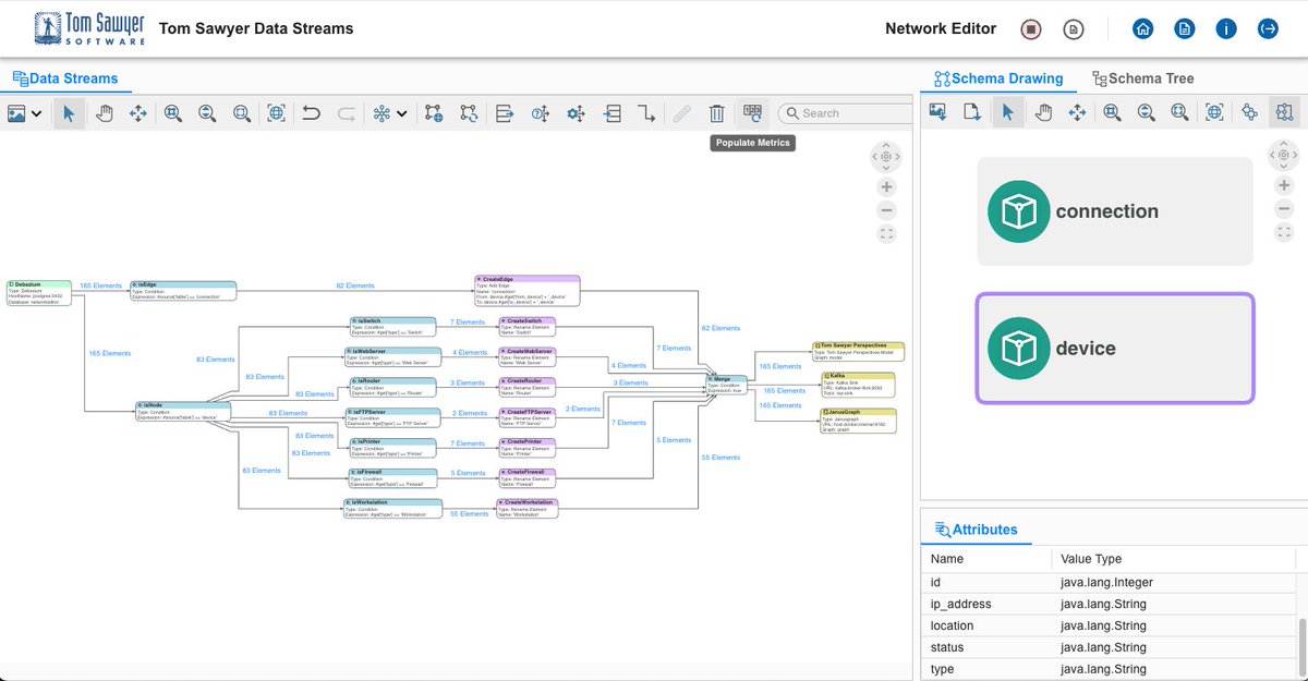 TSawyerSoftware's tweet image. 📣 Tom Sawyer Data Streams 1.0 Beta 

ETL data into a query-ready knowledge graph. Subscribe to Apache Kafka topics, run flows, and persist the graph for integration with existing AI pipelines. 
👉 Free demo: bit.ly/4afr8pr

#TomSawyerDataStreams #DataStreams #ETL #Kafka