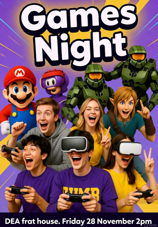 CrackDen's tweet image. CU Looters taking over the DEA frat house for Game Night! 🎮

Playstation, Xbox, handheld, PC, maybe Cards Against Humanity too.

⏰ Nov 28, 2pm SLT

#SecondLife #CDGreekRow #Roleplay #Metaverse