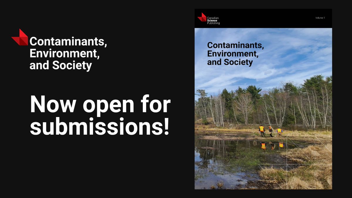 ArcticScienceJ's tweet image. Spread the word! We are now accepting research submissions for Contaminants, Environment, and Society on topics like #pollutants, emerging #contaminants, #environmentalmonitoring, or remediation to help advance knowledge. 

How to get published ▶️ ow.ly/rtnv50XunqI