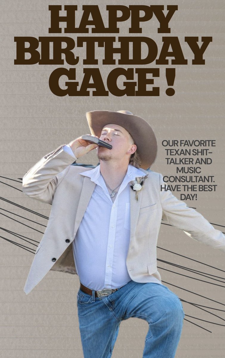 Wishing a happy birthday to our very own <a href="/gage_gray5/">Gage Gray</a>! 🥳 

We are so proud of all of your accomplishments this year and couldn’t ask for a better brother. Thank you for all of the hard work, laughs, and memories. We love you, Gagey! ❤️