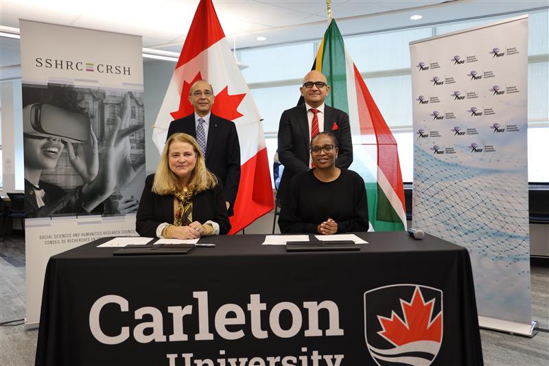 SSHRC_CRSH's tweet image. During the South Africa–Canada Universities Network (SACUN) Workshop held at @Carleton_U, an MOU was signed between @NRF_News and #SSHRC to strengthen South African-Canadian research collaboration. Stay tuned for further exciting news in Winter 2026.