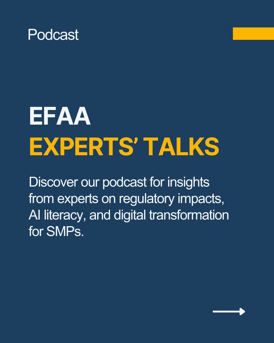 EFAAforSMEs's tweet image. November Highlights for #SMPs &amp;amp; #SMEs
🔹 EU #AIAct &amp;amp; #Accountancy – ▶ lnkd.in/eifUGZHv 🎧lnkd.in/e8_Tci_J 📚bit.ly/4ok85h9
🔹 Newsletters: bit.ly/4od1ipn
🔹 The Professional Accountant: lnkd.in/eq49qnmi  
💬 Which topic matters most to you?