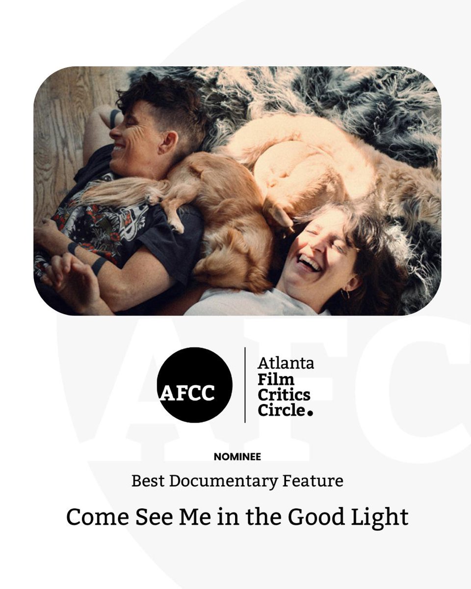 ATLFilmCritics's tweet image. The 2025 Atlanta Film Critics Circle Awards will be announced on Wednesday, December 3, 2025. #AFCC #ForTheLoveOfMovies #AFCCAwards #AFCC2025Awards Come See Me In The Good Light @andreagibson @appletv