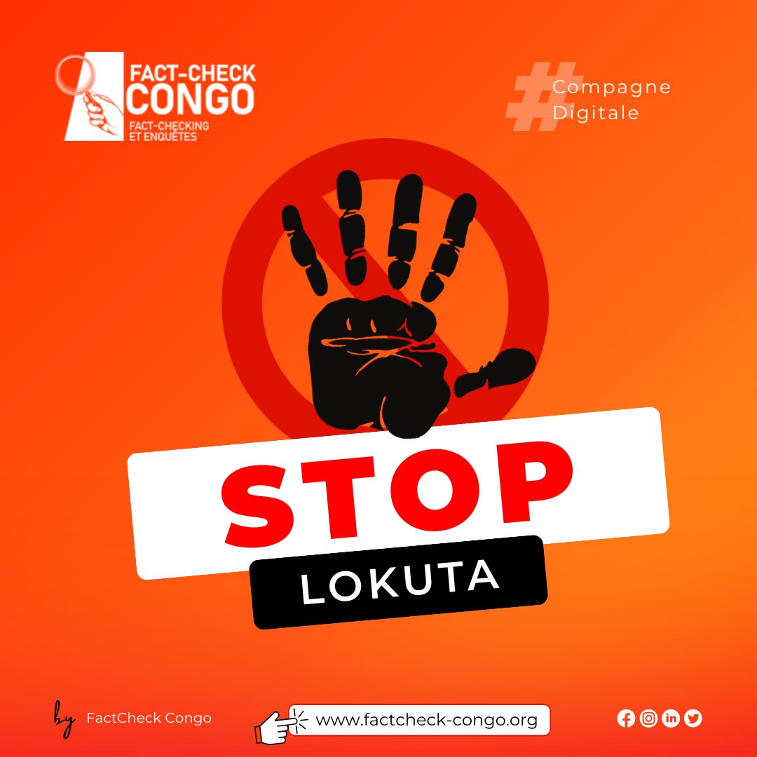 CongoFactcheck's tweet photo. 🐑 L’image de Tommaso Marcolla marque le lancement de notre campagne digitale #StopLokuta.
Ne suivons plus les fake news comme des moutons.
🔍 Vérifions. Pensons. Agissons.
Aime, commente et RT si tu es d’accord.
#FactCheckCongo #Stoplokuta #ISD https://t.co/NrZbLgBqys