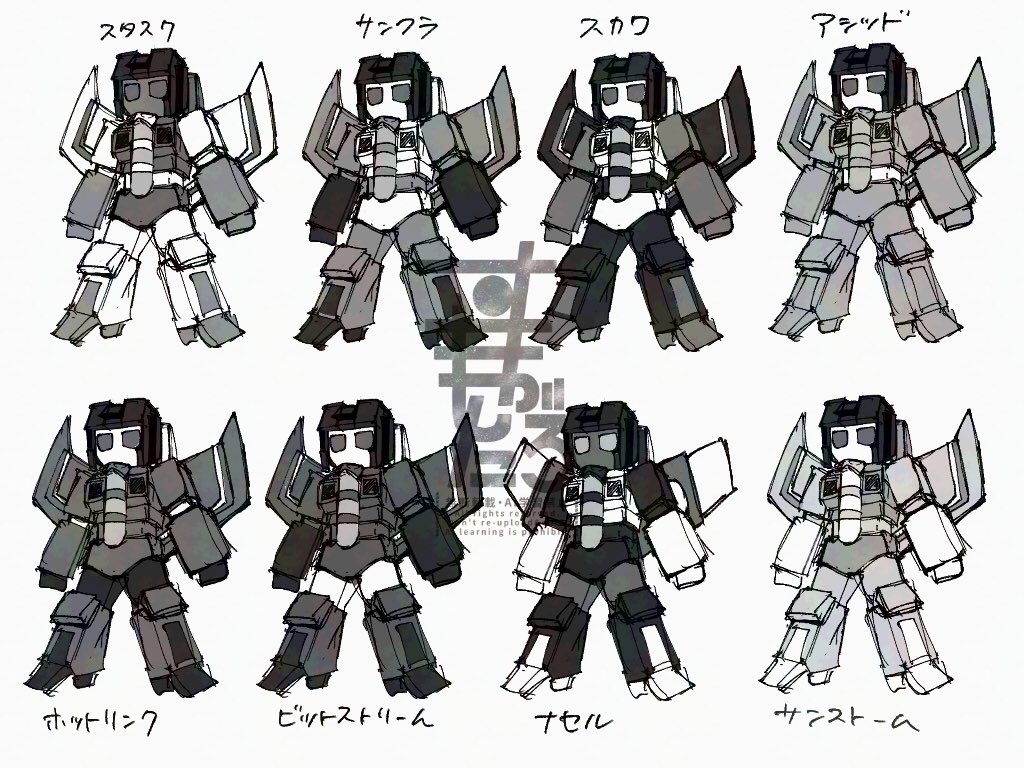 scattero404's tweet image. ジェッ┣口ンが集団で出てくる漫画が描きたいが故に仮に彩度0にしたらどうなるか？をやってみた
いつものトリオ以外の人選は自分がバイオグラフィー訳見れた人です