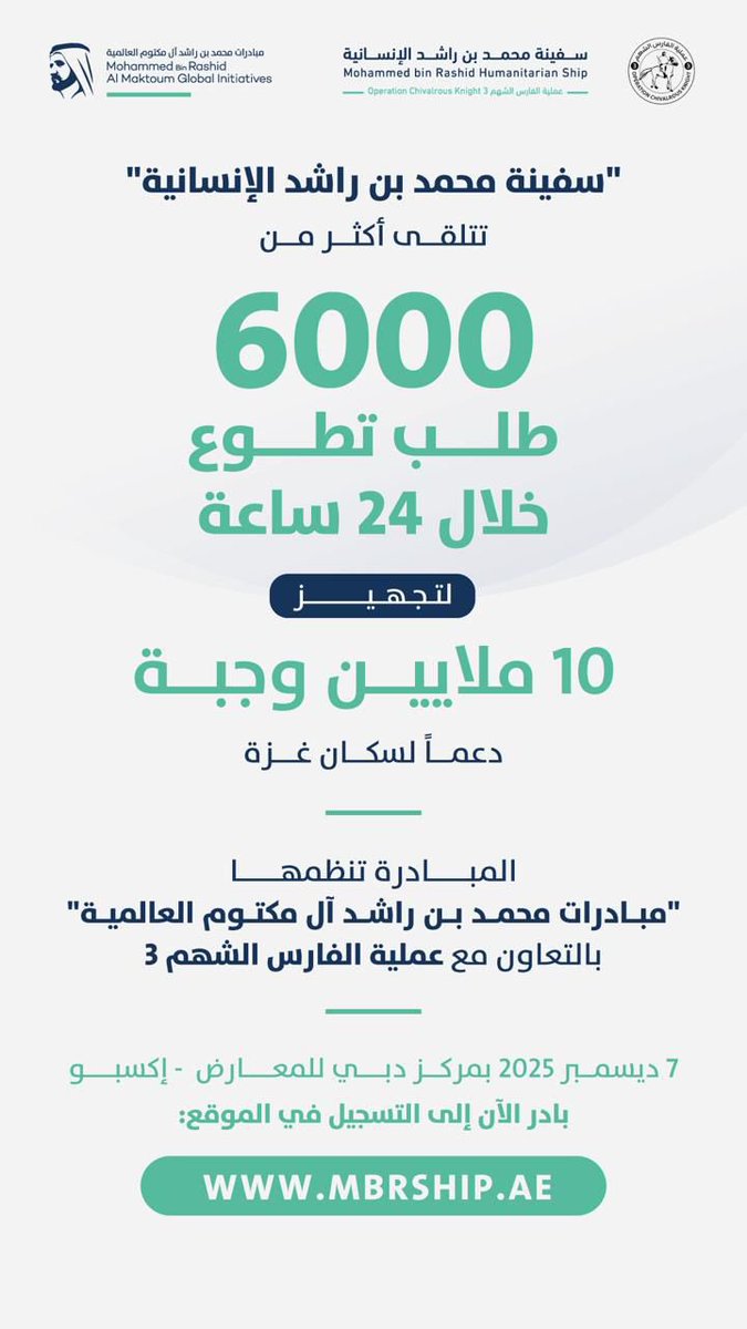 مبادرة تصنع الأمل لأهل غزة 
شكرًا لوطن الخير وقيادتها 🇦🇪