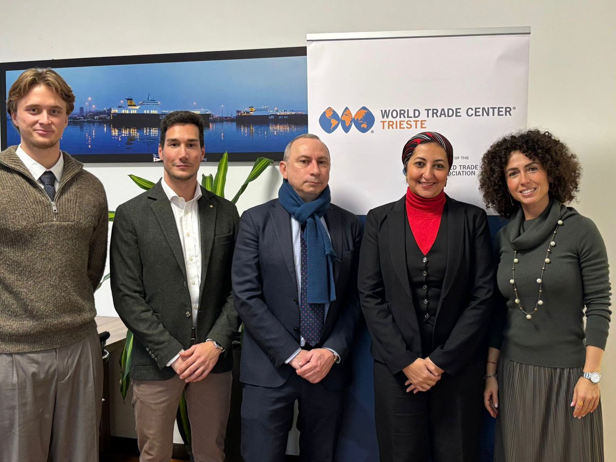 The #FriuliVeneziaGiulia leg of our Delegate Programme continues with meetings at <a href="/regioneFVGit/">Regione FVG</a> with Port &amp; Interporto of #Trieste &amp; <a href="/FinestPN/">FINEST</a>, while at WTC Trieste with Samer &amp; Co. Shipping, that recently inaugurated a cargo service between the ports of Damietta &amp; Trieste. 🇪🇬🇮🇹
