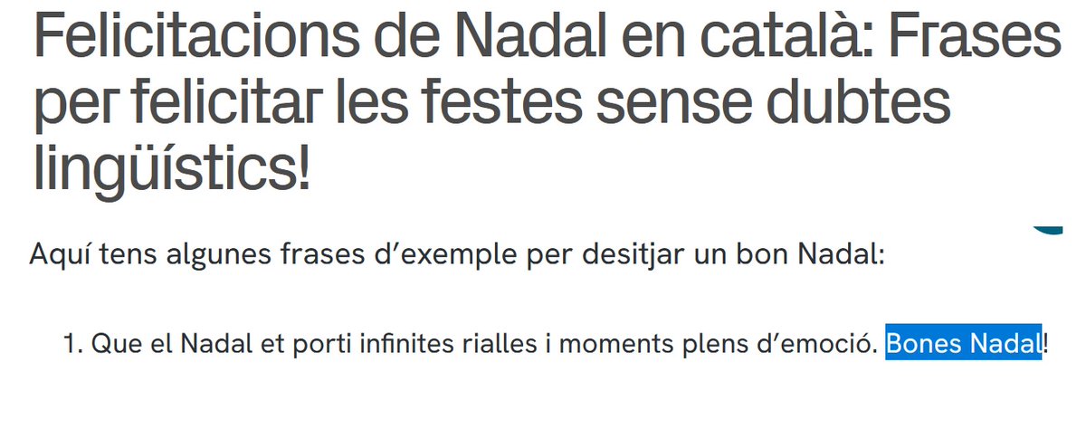 Amics de <a href="/beteve/">betevé</a>: si prometeu frases escrites en bon català, no digueu "Bones Nadal", si us plau (això de la traducció automàtica és més dolent que la tinya).