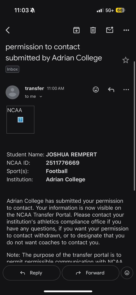 🚨 I have entered the Transfer Portal.
3-4 Years of Eligibility
-Running back
-Slot
- Return Specialists
GPA:3.7
