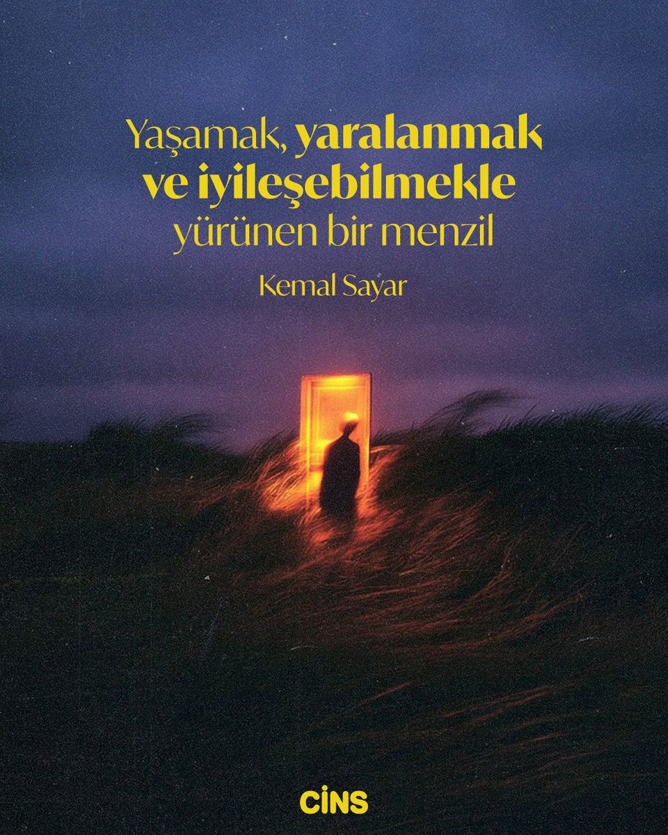 CinsDergi's tweet image. ‘Yaşamak yaralanmak ve iyileşebilmekle yürünen bir menzil.’
