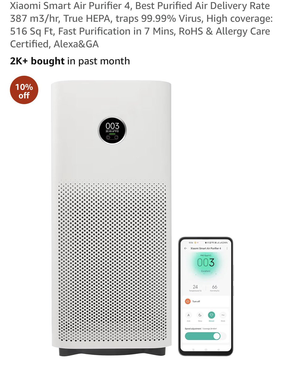 mohitlaws's tweet image. Air purifiers are out of stock online because of heavy demand. Somehow bought this one by spending ₹18,000 and contributed to India’s GDP by paying 18% GST on it.

This is the golden period of India, as PM Modi ji is trying to make India a $5-trillion economy as soon as possible…