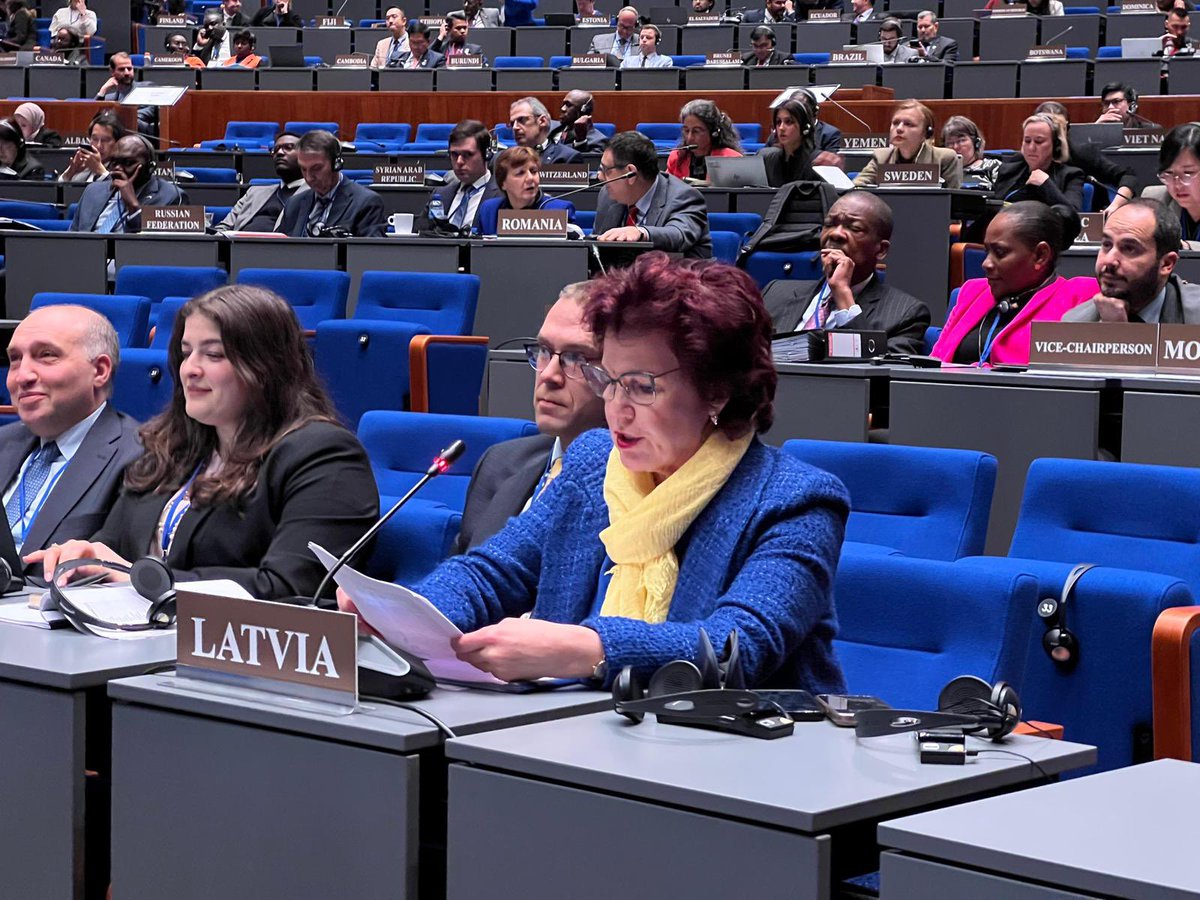 LatviaInNL's tweet image. 📢During the 30th Conference of State Parties #CSP of #OPCW in The Hague Latvian Ambassador Solvita Āboltiņa delivered 🇱🇻 Latvia’s national statement, stressing the need to strengthen the norm of prohibition of chemical weapons and accountability for violations. #standwithukraine