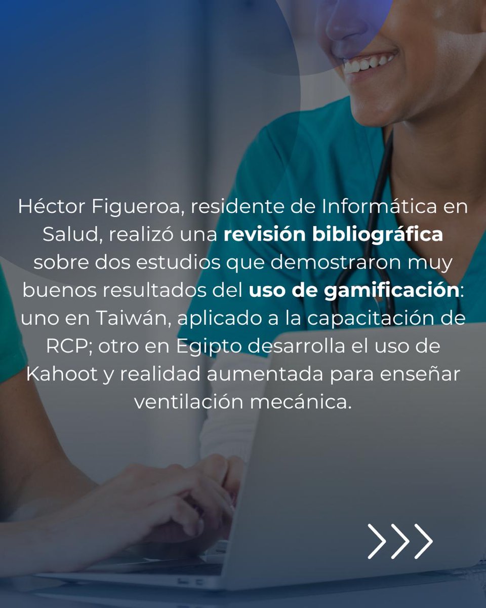 informaticaHIBA's tweet image. Héctor Figueroa, residente de #InformáticaEnSalud, analizó diversos estudios que muestran resultados consistentes: más motivación, más confianza profesional, mejor toma de decisiones y mejoras reales en competencias clínicas, desde la RCP hasta la ventilación mecánica. 🙌