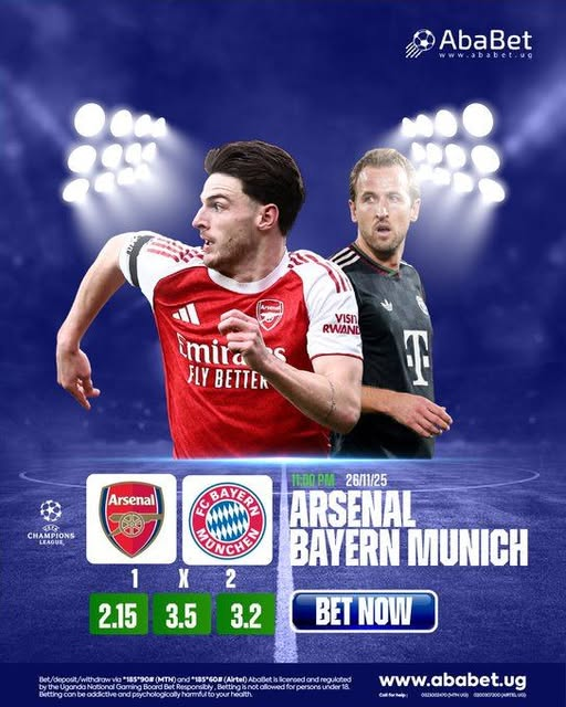 voice_of_teso's tweet image. #Prediction !
Two of Europe&apos;s most dominant sides battling it out tonight. #Arsenal, unbeaten in 15 matches across all competitions (W13, D2), and #BayernMunich, unbeaten in 17 of 18 competitive games(D1). 
Catch the Live Commentary on @voice_of_teso  proudly powered by @AbaBetUG…