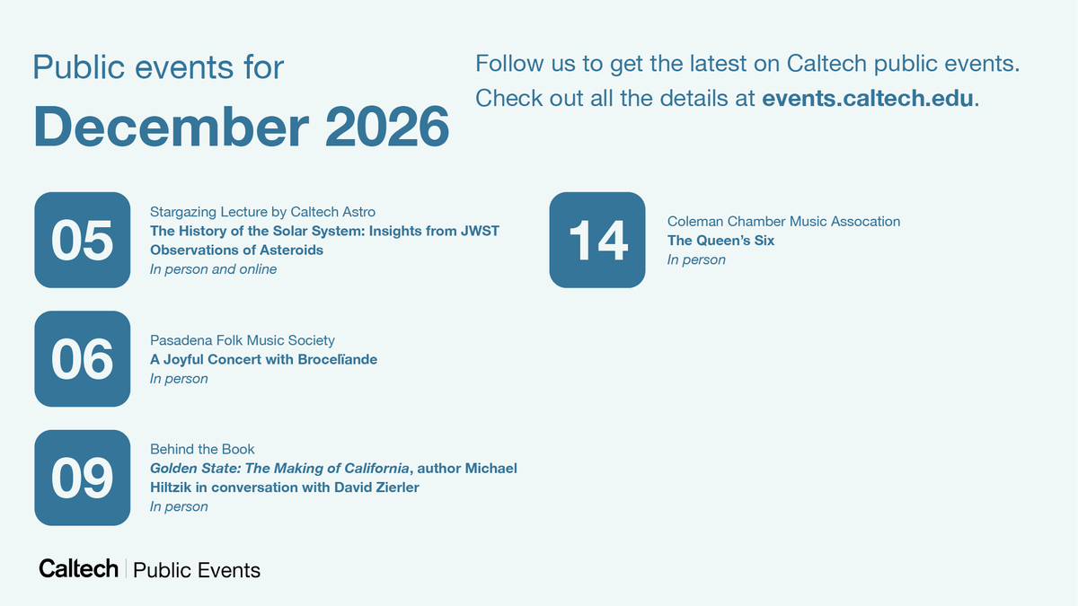 Caltech Events tweet media