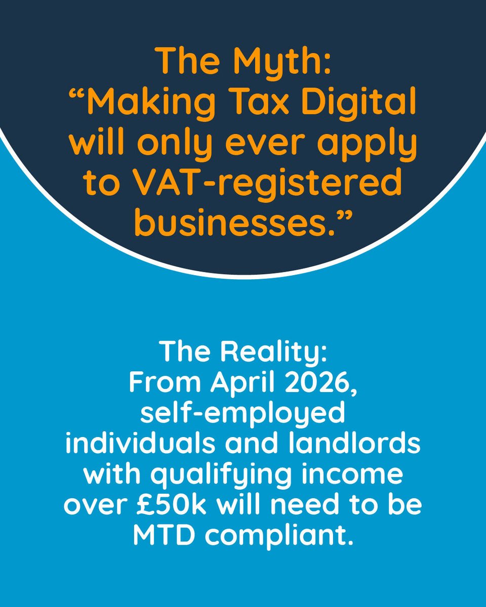 NeonNumbersLtd's tweet image. Making Tax Digital is rolling out to everyone including self-employed legends and landlords earning over £50k from 2026 (and £30k+ from April 2027). 

Get your software sorted now and future-proof your finances - with a bit of help from us, obviously.

seren.to/02zkt