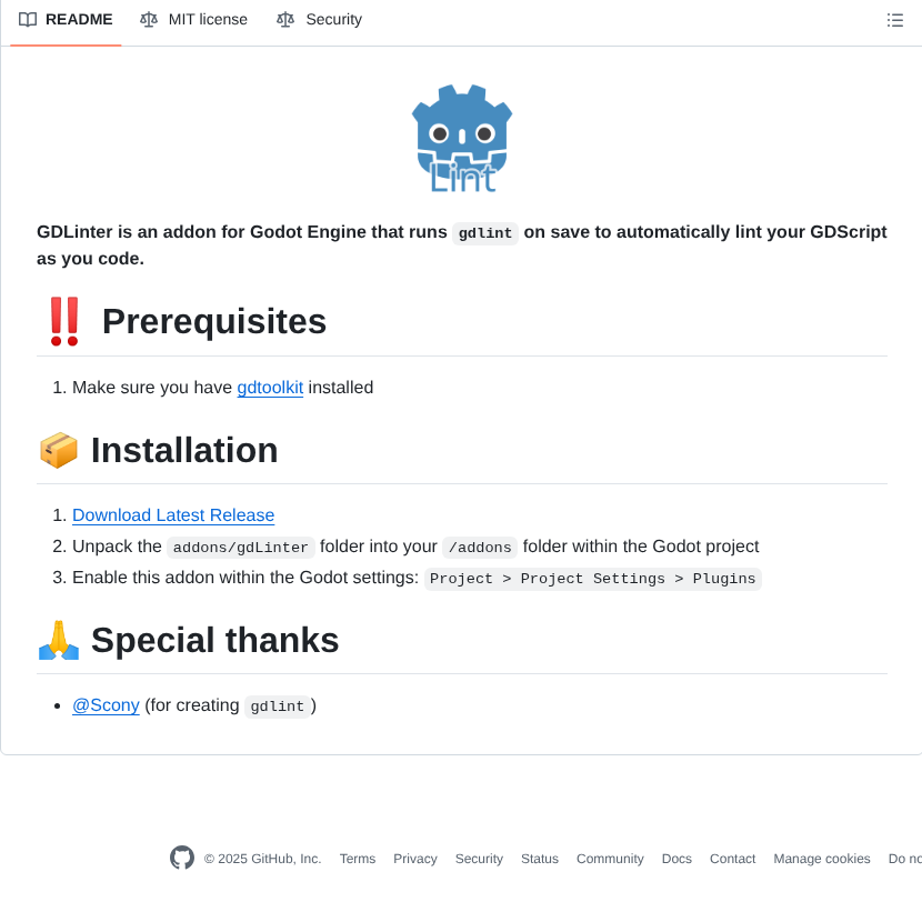 tom_doerr's tweet image. Automatically lints GDScript on save in Godot

github.com/el-falso/gdlin…