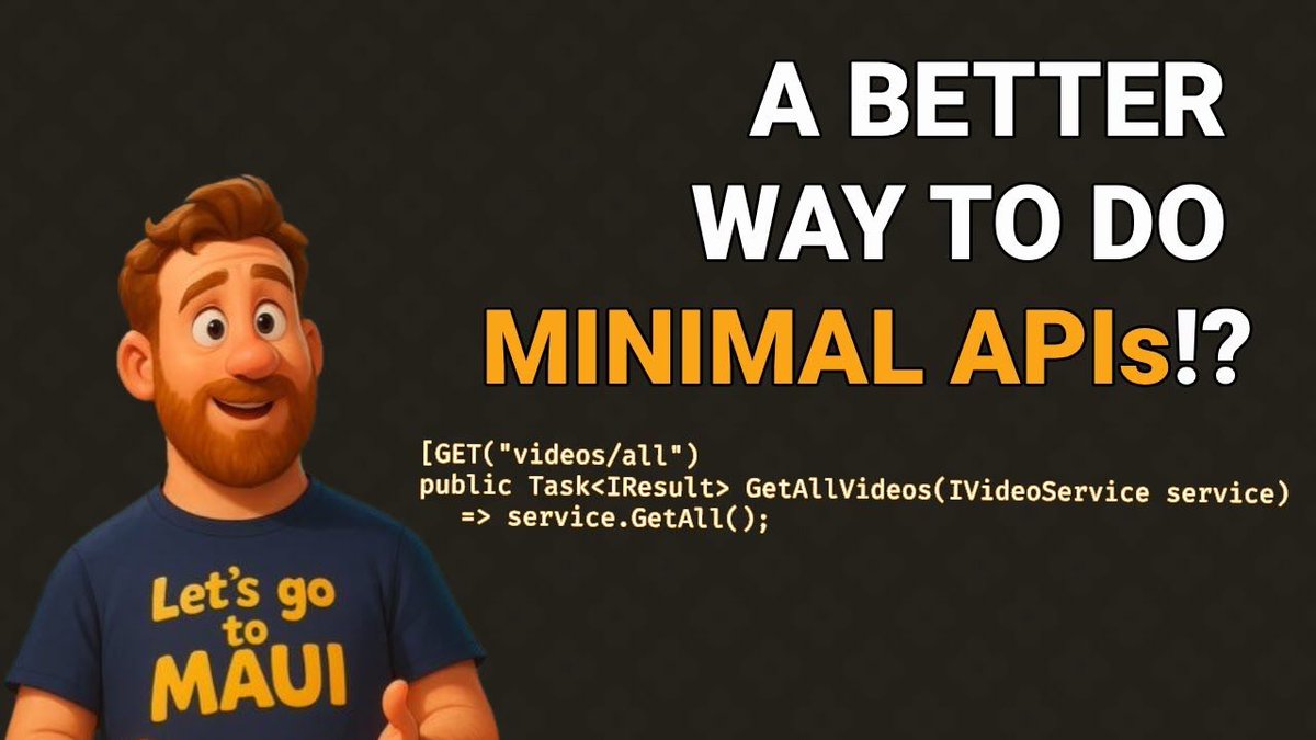aspnetcore_news's tweet image. My new library - TinyEndpoints - A better way to do minimal API:s in ASP .NET by Daniel Hindrikes youtube.com/watch?v=9nXROF… #aspnetcore