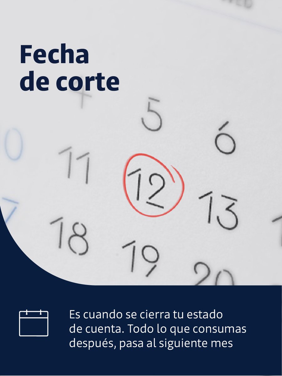 PacifiCard's tweet photo. Con tu PacifiCard es clave conocer la fecha de corte (cuando cierra tu estado de consumos) y la fecha de pago (cuando debes cancelar). 🗓️
Entenderlas bien te ayuda a organizarte mejor y evitar intereses. 👩🏻💻
#PacifiCard #EducaciónFinanciera #BancoDelPacífico https://t.co/eU0DbE2nZg