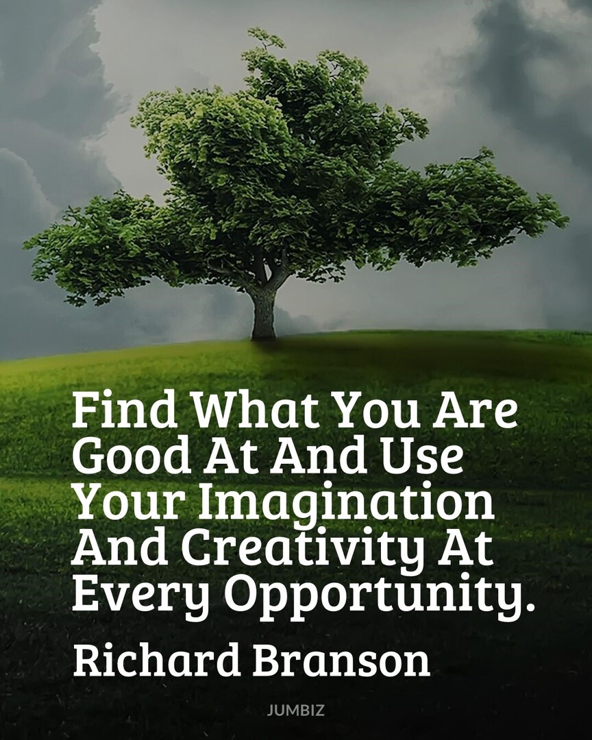 Commodoo_com's tweet image. #MotivationQuote #Mindset #RichardBranson : Find What You Are Good At And Use Your Imagination And Creativity At Every Opportunity.