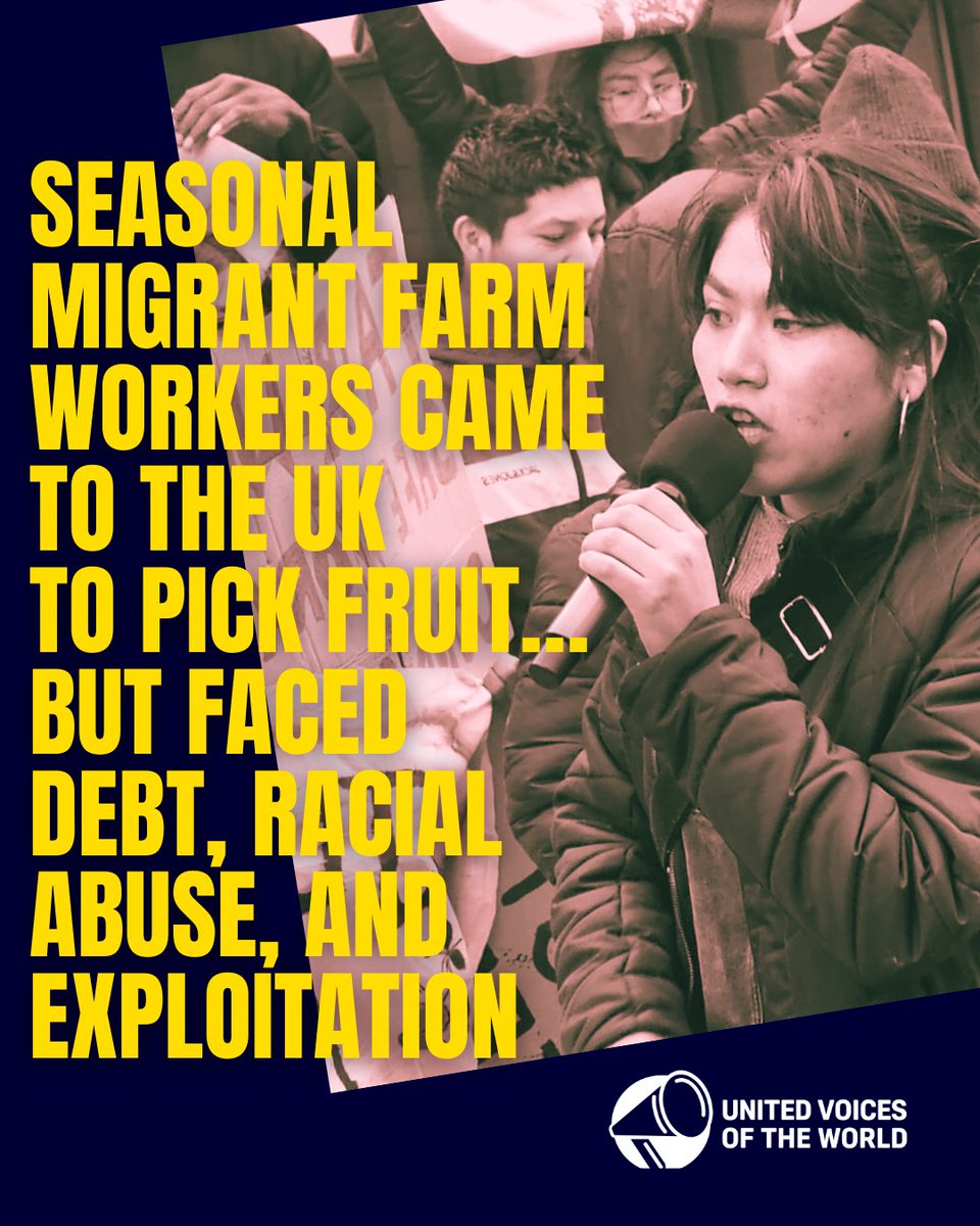 UVWunion's tweet photo. Thank you to everyone who’s donated — we still need  £6,500 to challenge the unfair time limits that are denying seasonal migrant workers access to justice.

💥 Donate to their legal fund and help set a vital precedent for all victims of exploitation.
https://t.co/qlPLe9n9R8 https://t.co/l32fsev1nF