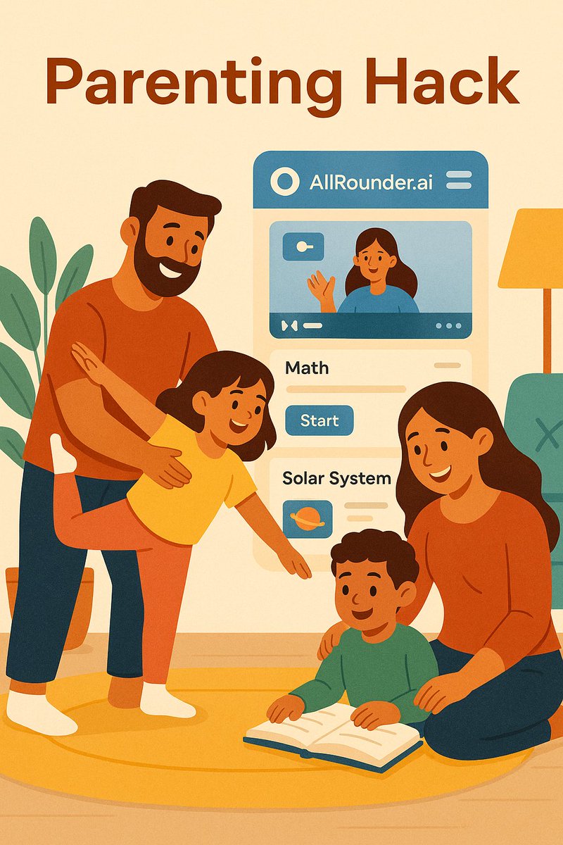 allrounder_ai's tweet image. Did you know that offering support to your kids boosts their learning? Check out AllRounder.ai, your educational ally with fun modules and smart lessons! Let’s inspire our kids to love learning, explore more today!
#Parenting #EdTech #LearningFun #AllRounderAI #EdTech
