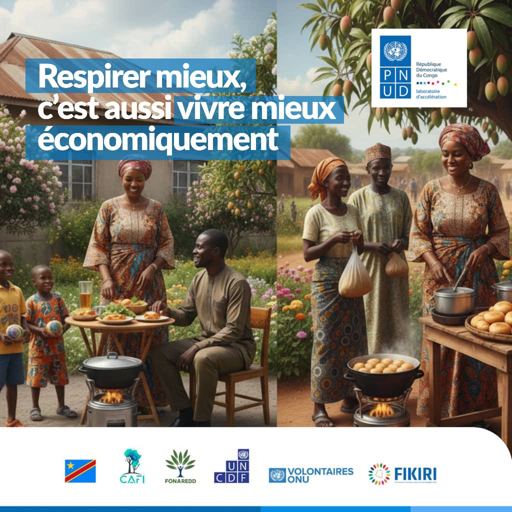 MelissaKam62586's tweet photo. Quand la santé s’améliore, tout avance : les mamans travaillent mieux, les enfants manquent moins l’école, et les familles deviennent plus fortes.
📣 Pour un avenir plus sain, adoptez la cuisson propre.
#CuissonPropreRDC #UNVolunteers #REDDplusRDC @PNUDRDC @UNVolunteers https://t.co/uiRKUHwTt7