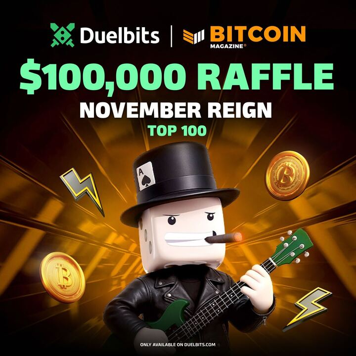 BitcoinMagazine's tweet photo. @Duelbits Play with $BTC on @Duelbits & win your share of a $100K prize pool π°
π https://t.co/x4Yc4xVeYA
#Duelbits #BetTheNumbers #Ad https://t.co/En76eLyqYF