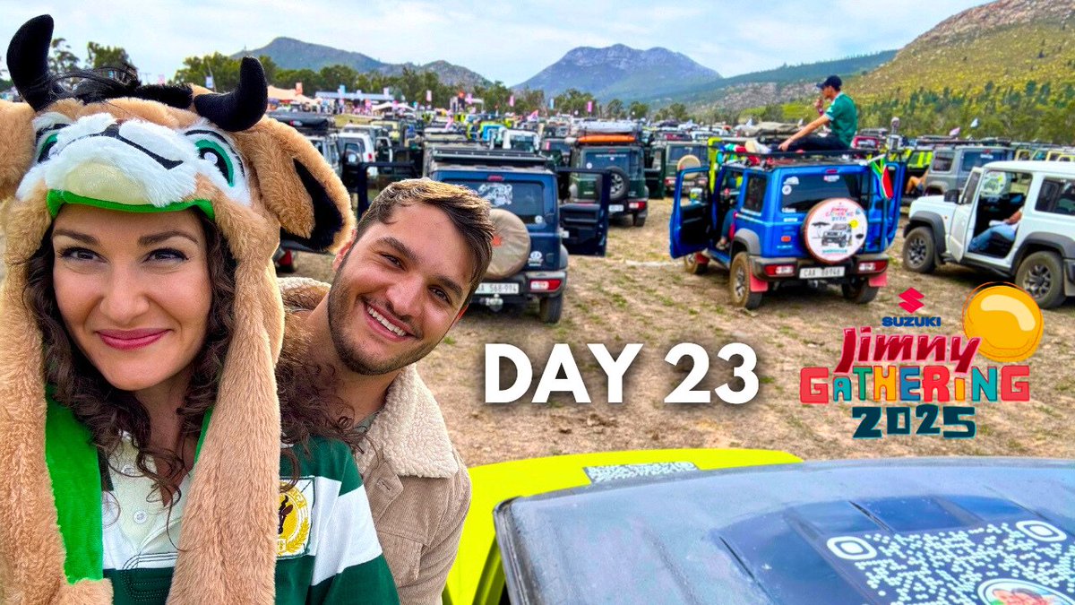 🚙 Day [23/33] Today, we take part in breaking a Guinness World Record at the Suzuki Jimny Gathering 2025 in South Africa! 🇿🇦🎉youtu.be/gD1A1eed7yo?si… via <a href="/YouTube/">YouTube</a>