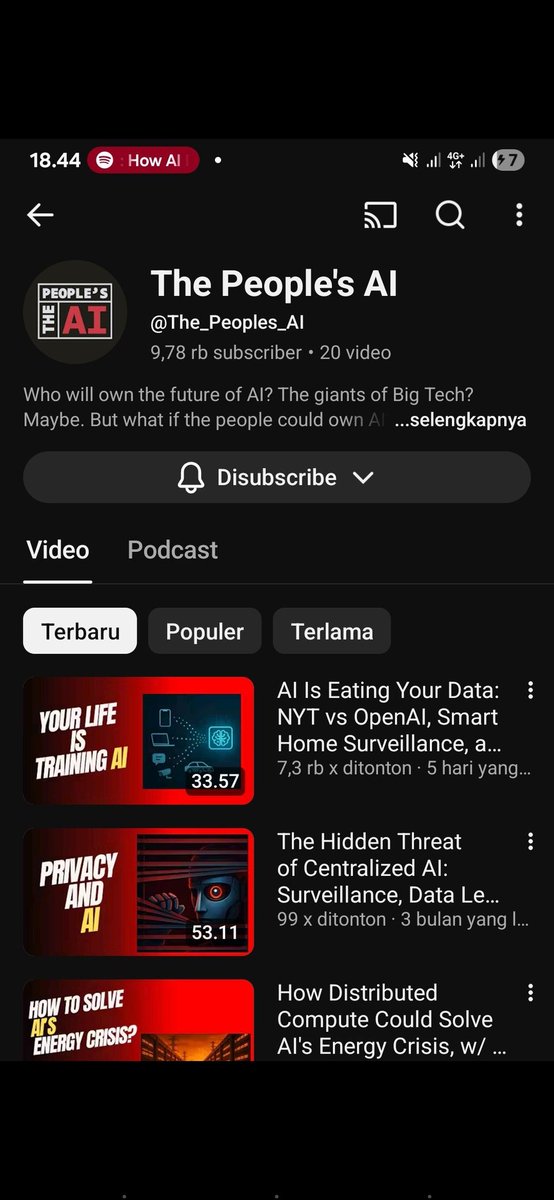 Furqon116's tweet image. Just followed @The_Peoples_AI podcast channel in YT so I can pretend I&apos;m learning something instead of just vibing through life with ✨vibes not facts✨. Thanks to @vana!

#DataRevolution #Vana