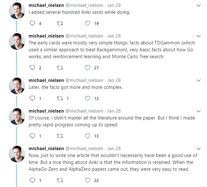 sayidislearning's tweet image. Highly recommend checking out Michael Nielsens essay &quot;augmenting long term memory&quot;.

Funny excerpt &quot;As an example, I&apos;ve a (very short!) list of superficially charming and impressive colleagues who I would never work with, because I&apos;ve consistently seen them treat other people…