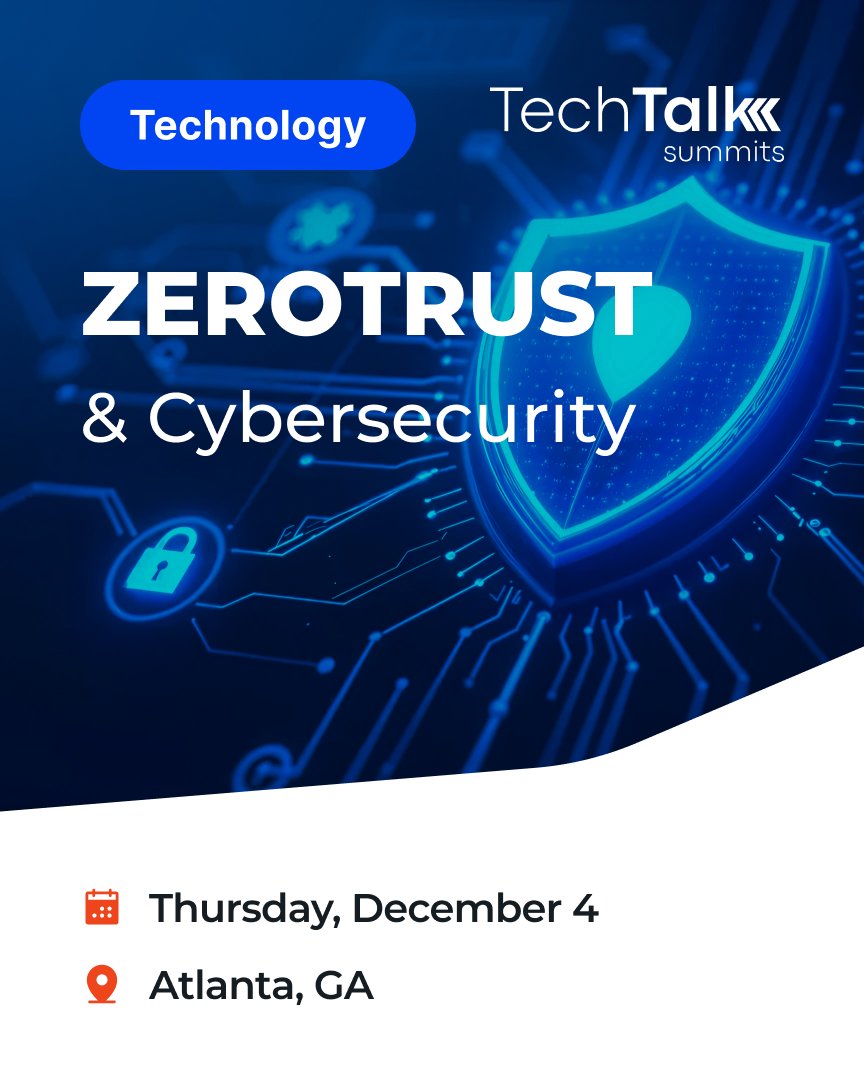 techtalksummits's tweet image. #AtlantaTech - don&apos;t miss our exclusive Zero Trust Cybersecurity Executive Roundtable at Morton&apos;s The Steakhouse!

Discover how Zero Trust can shield your enterprise from modern threats while empowering business agility, gain real-world guidance from industry leaders on…