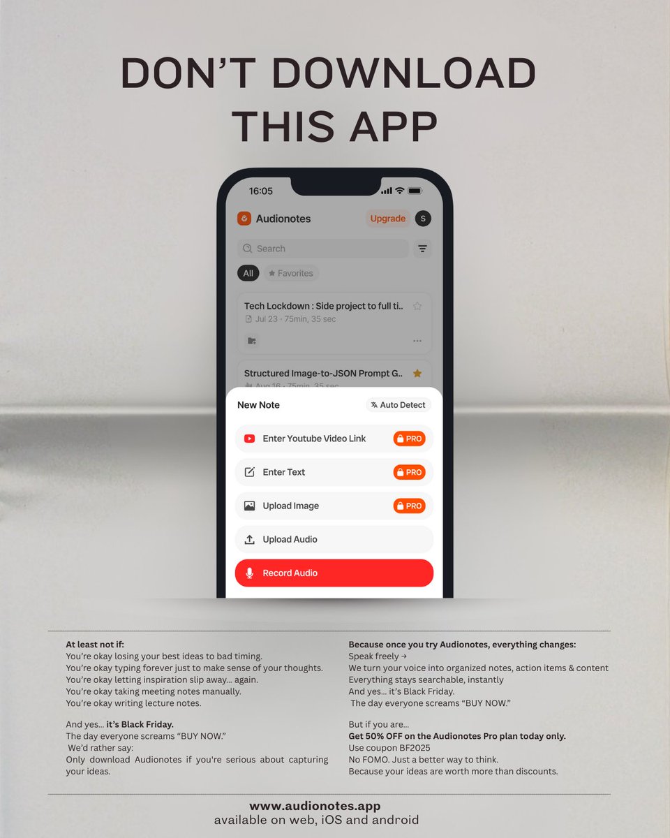 don't download <a href="/AudionotesApp/">AudioNotes</a>
